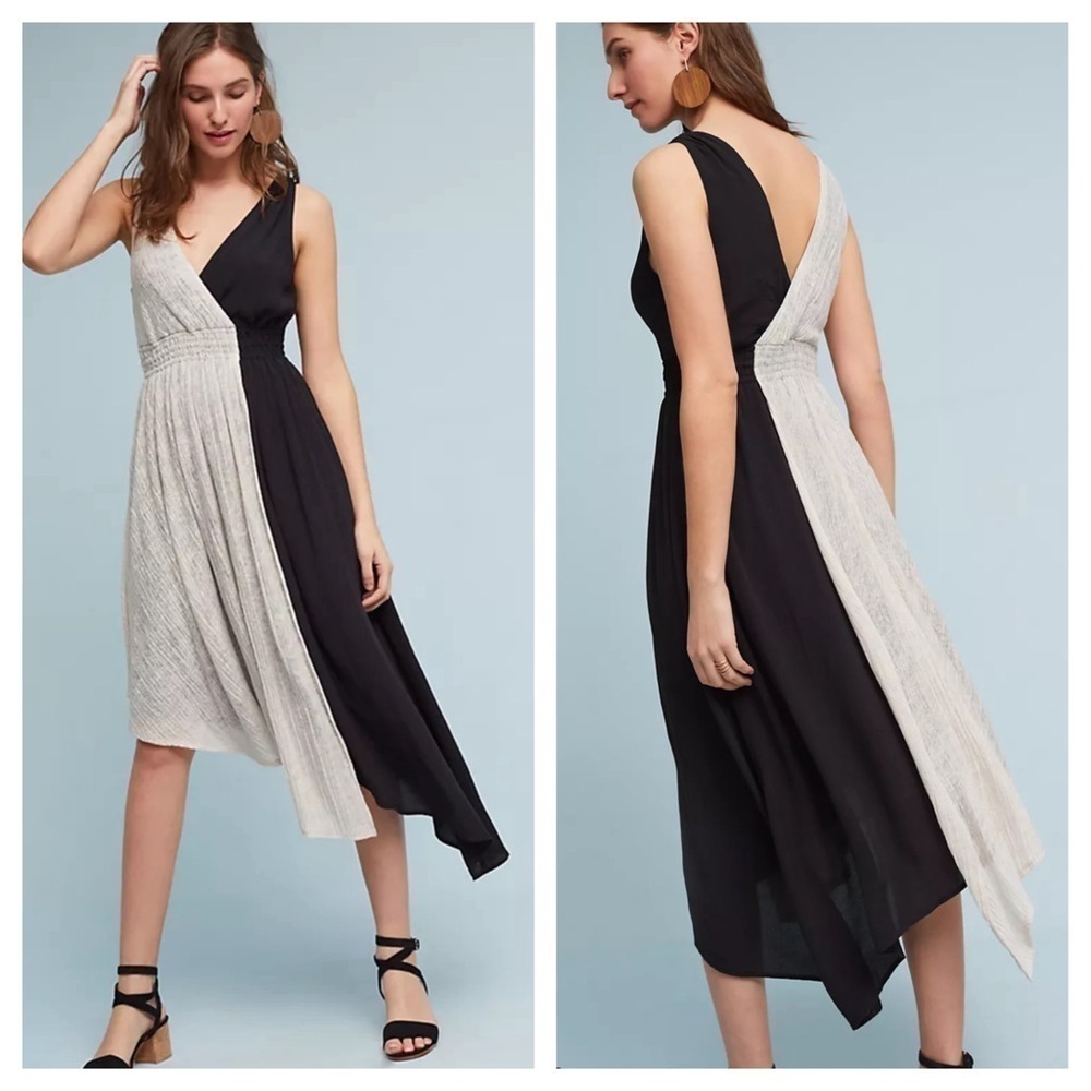 Anthropologie "Maeve" Elisabel Midi Dress in Excellent Pre Loved Condition